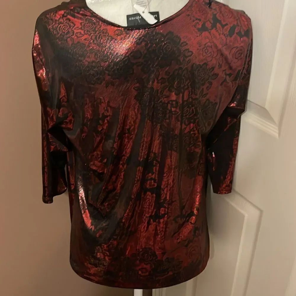 Lauren M. petites Blouse NWOT Medium - Picture 5 of 8
